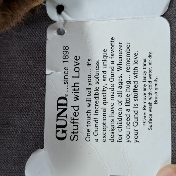 Vintage Gund Gunderbear Dark Brown Jointed Teddy Bear Toy VG 8" 1993 - Picture 14 of 16